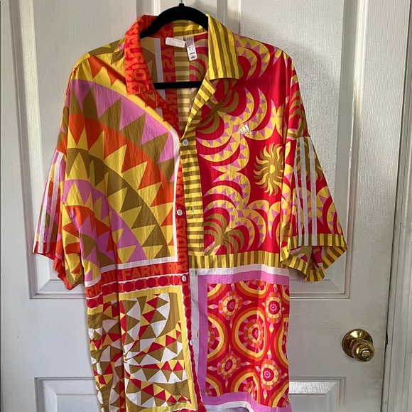 FARM Rio Colorful Patchwork Blouse - Picture 1 of 11